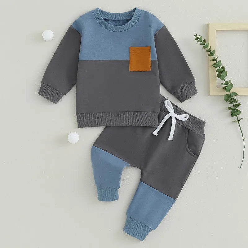 Ensemble bébé garçon - Sweat à manches longues et pantalon