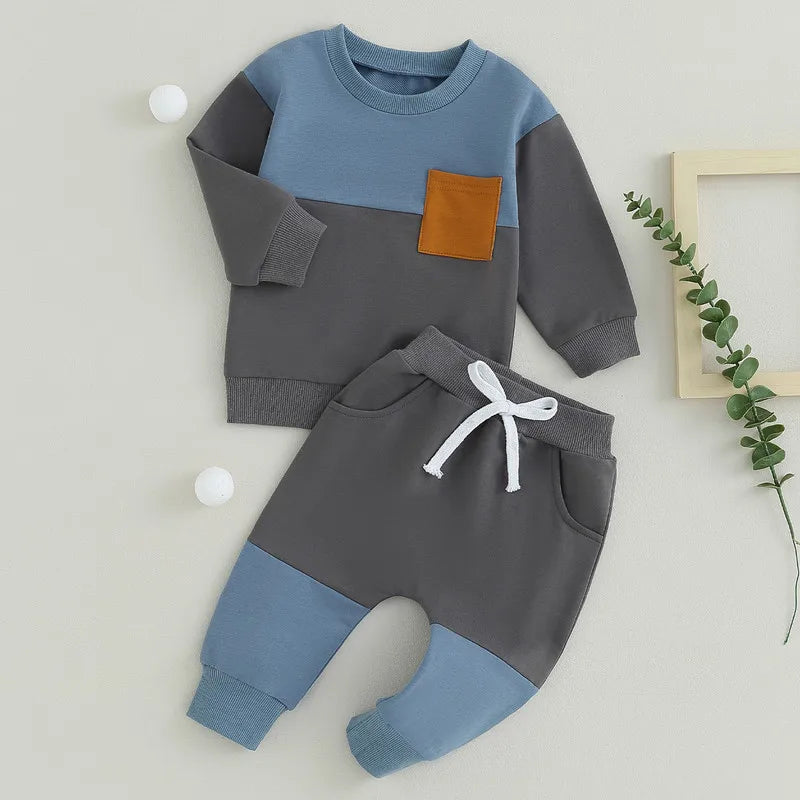 Ensemble bébé garçon - Sweat à manches longues et pantalon