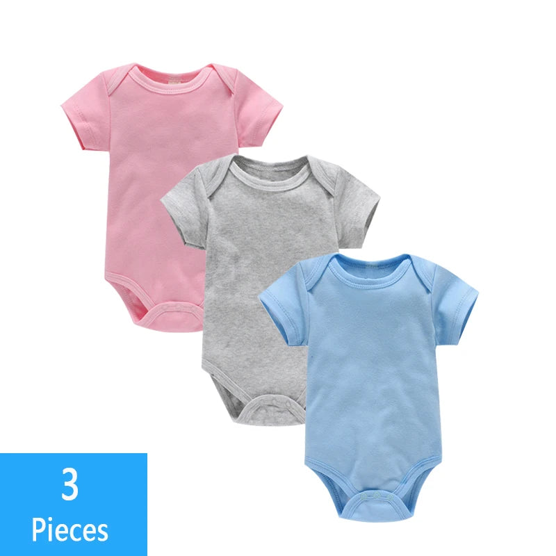 Ensemble bodys bébé 3 pièces - Coton doux pour été