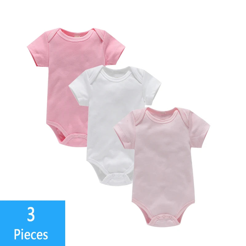 Ensemble bodys bébé 3 pièces - Coton doux pour été