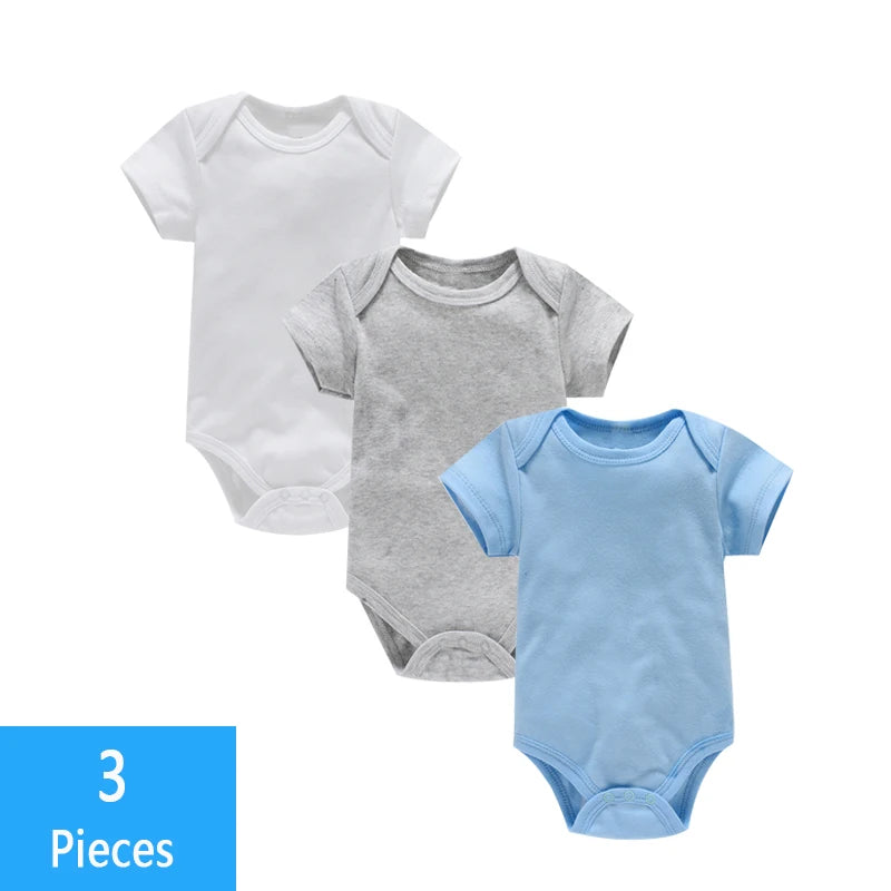 Ensemble bodys bébé 3 pièces - Coton doux pour été