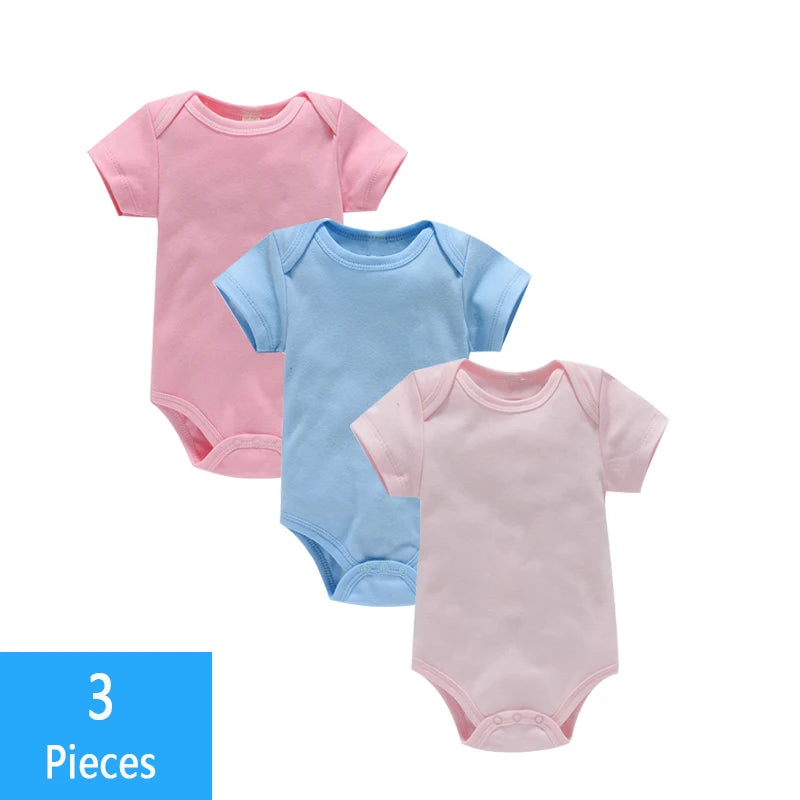 Ensemble bodys bébé 3 pièces - Coton doux pour été
