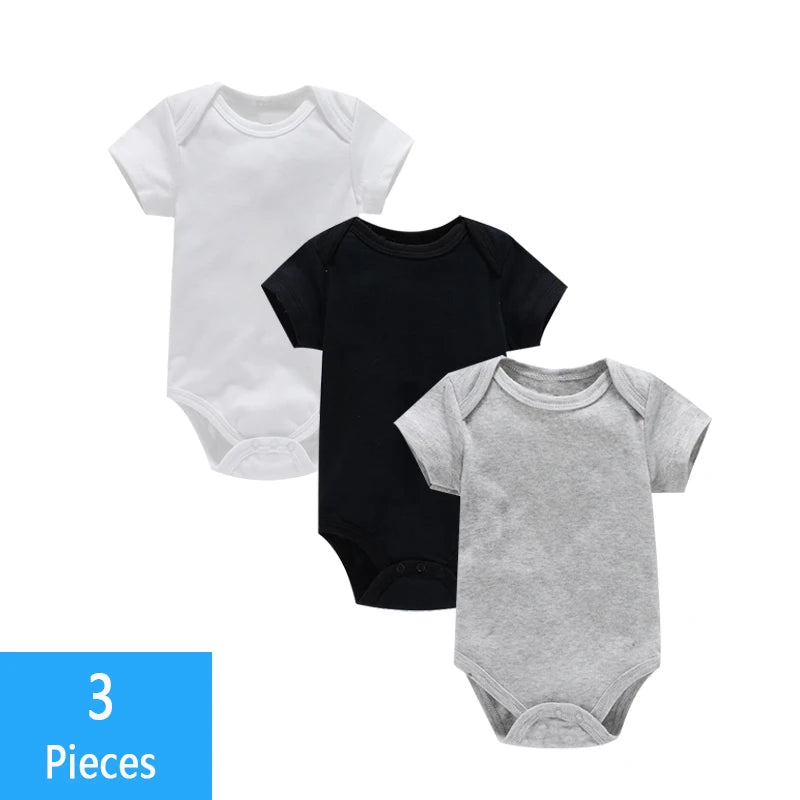 Ensemble bodys bébé 3 pièces - Coton doux pour été