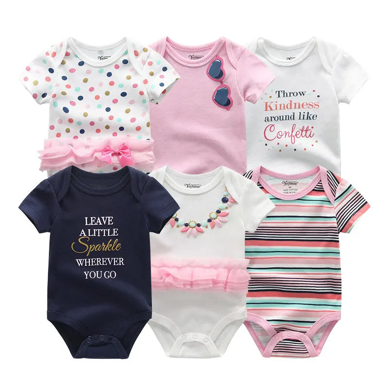 Combinaison bébé fille 6 pièces - Ensembles de printemps/été