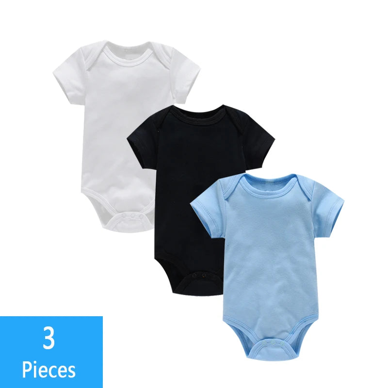 Ensemble bodys bébé 3 pièces - Coton doux pour été