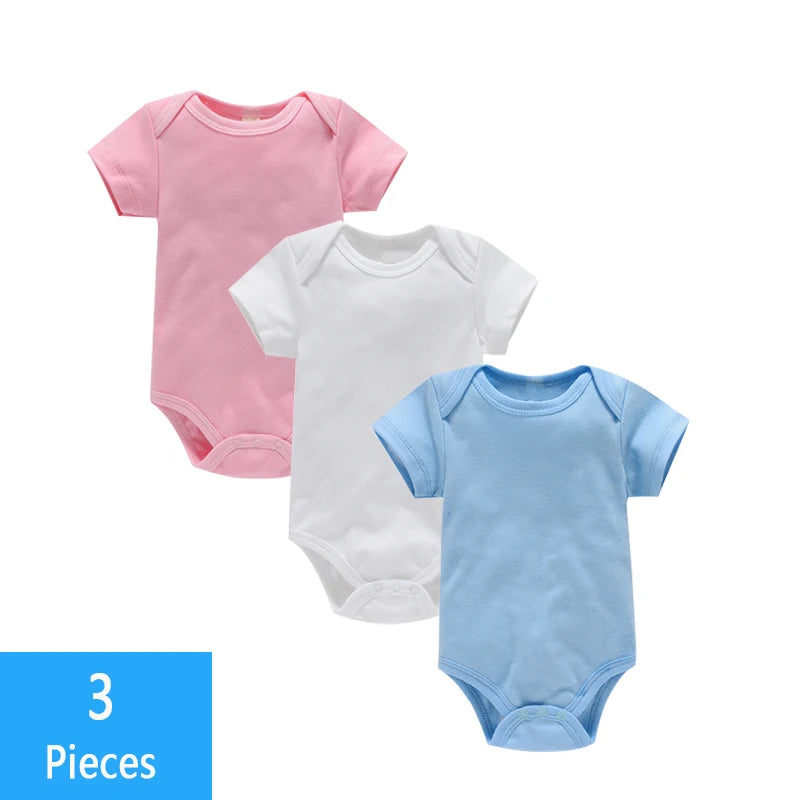 Ensemble bodys bébé 3 pièces - Coton doux pour été