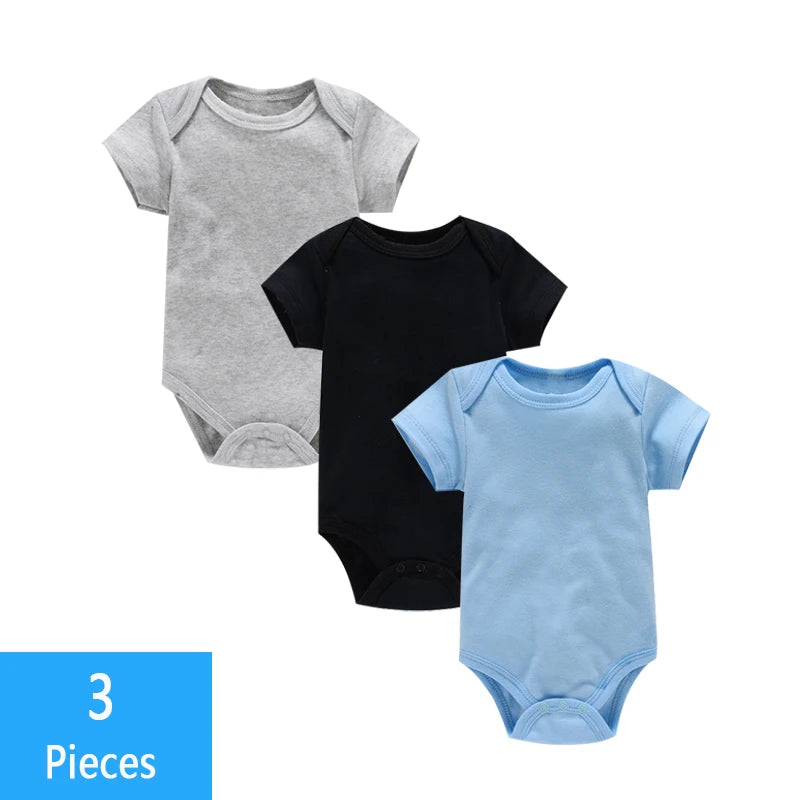 Ensemble bodys bébé 3 pièces - Coton doux pour été