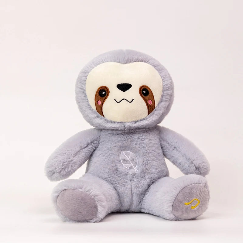 Poupée en peluche paresseux apaisant, Animal respiratoire, musique apaisante et lumineux