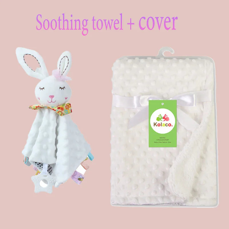 Couverture personnalisée avec doudou pour bébé,