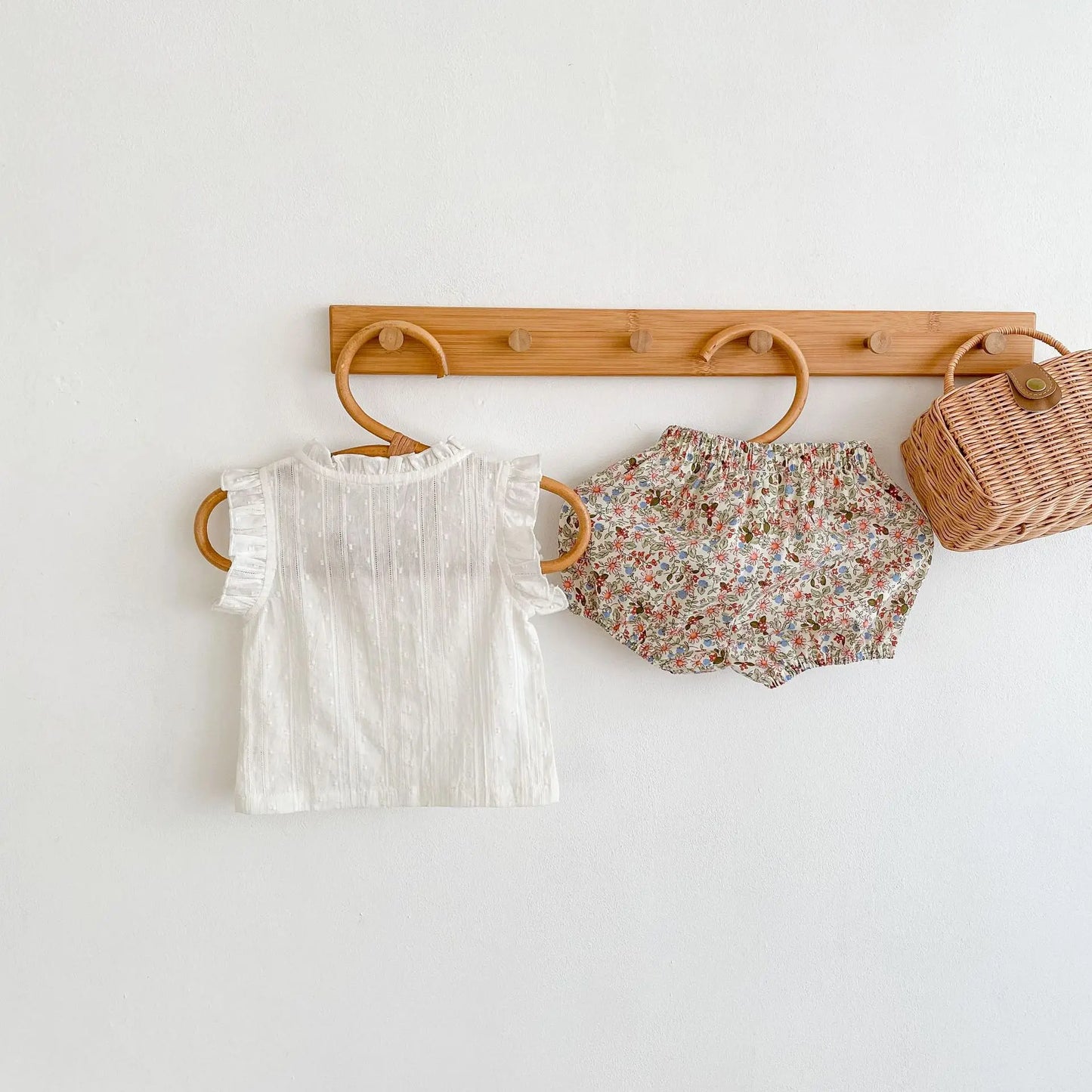 Ensemble été bébé fille - Haut + short 2 pièces