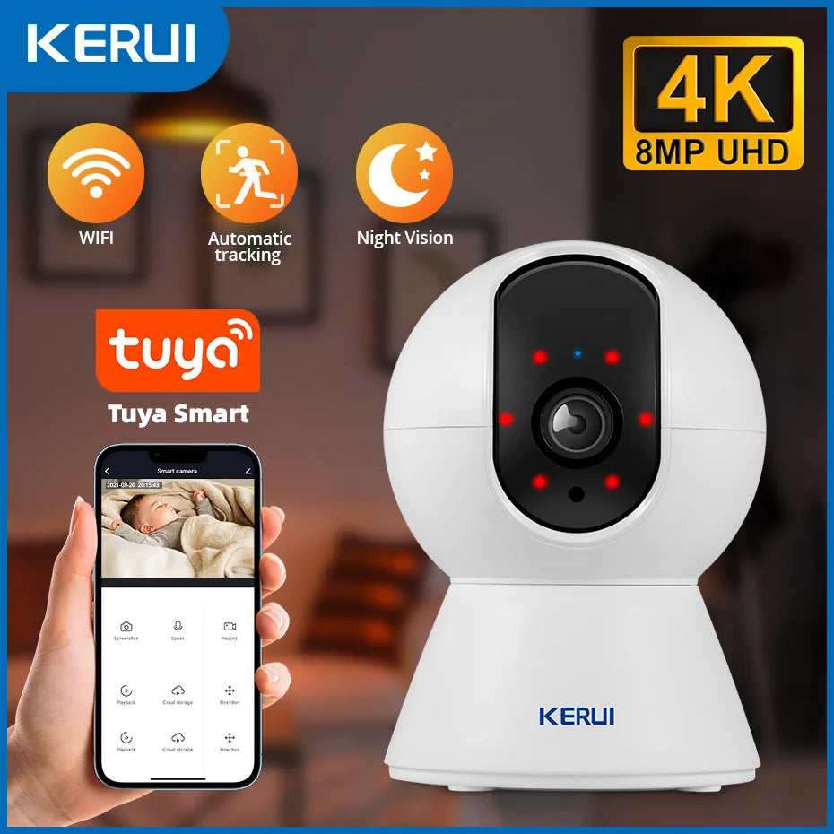 Caméra de surveillance WiFi 4K intelligente - KERUI