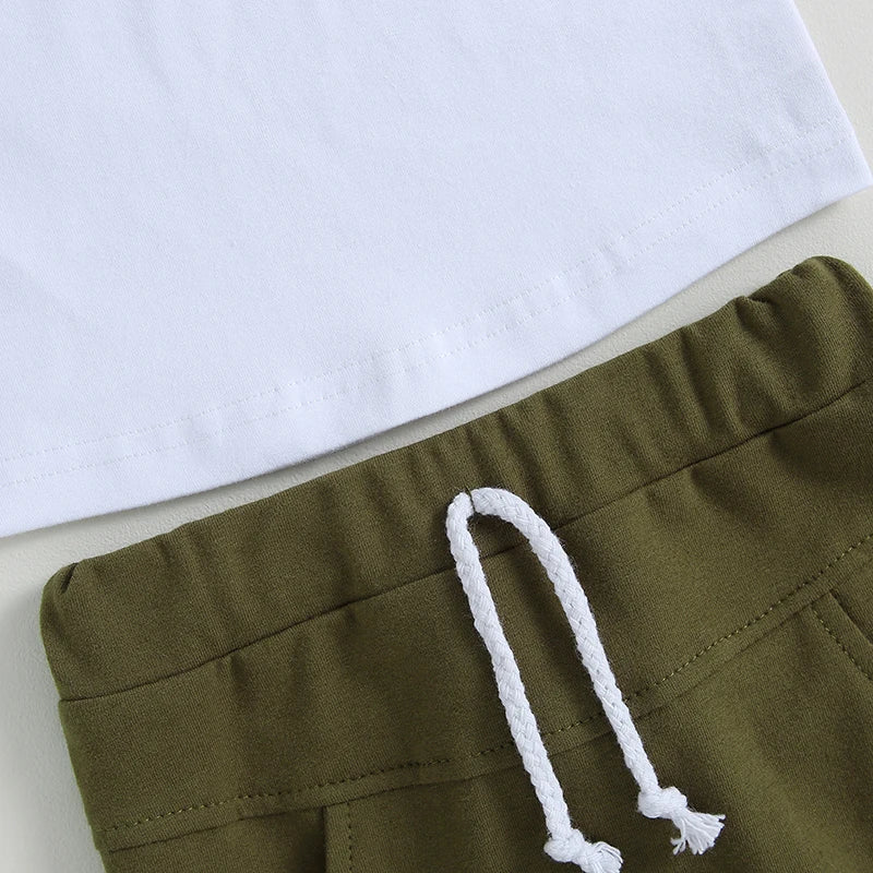 Ensemble été bébé garçon - T-shirt et short 2 pièces