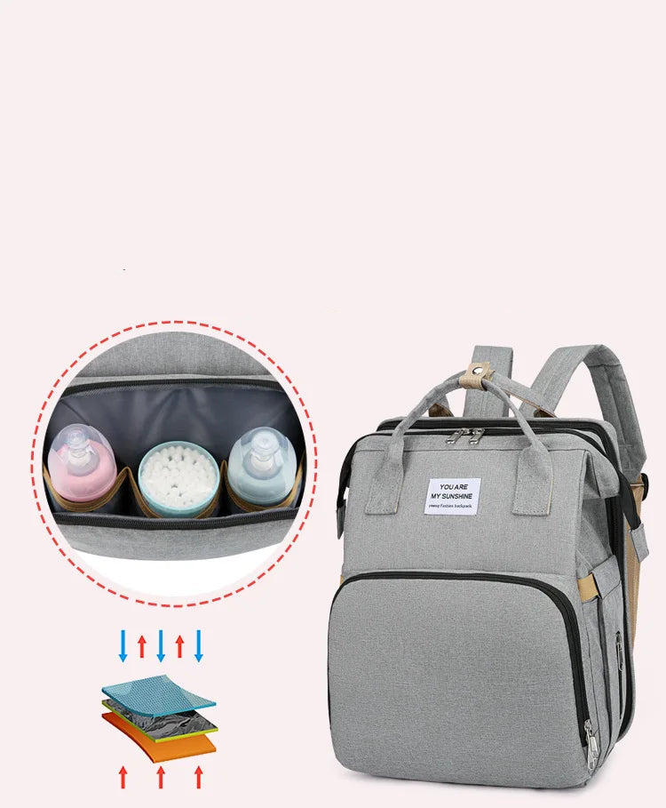 Sac de maman pliant Portable pliant berceau lit grande capacité