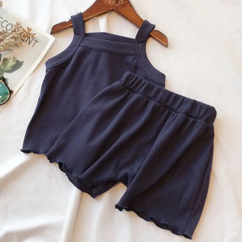 Ensemble été bébé fille - Débardeur et short 2 pièces