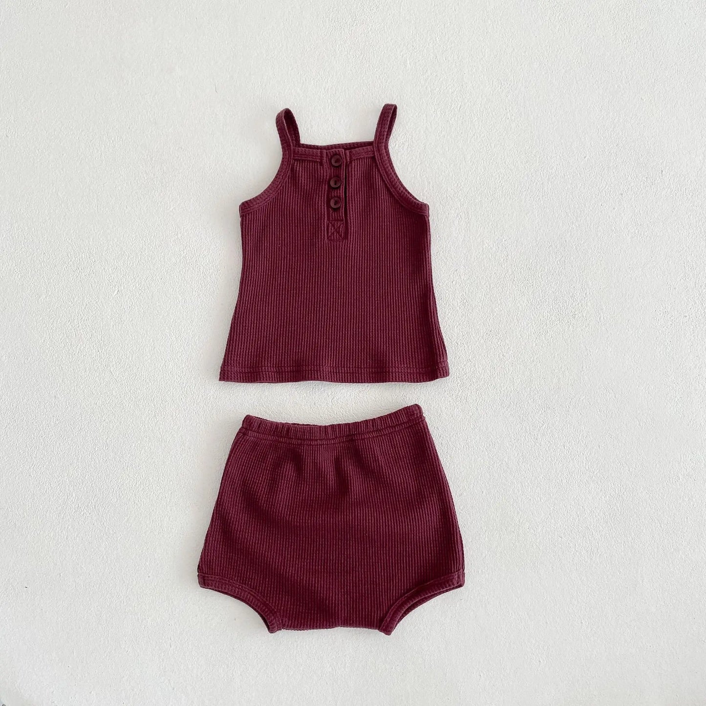 Ensemble été bébé fille - Haut + short 2 pièces