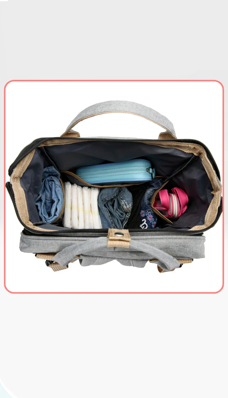 Sac de maman pliant Portable pliant berceau lit grande capacité