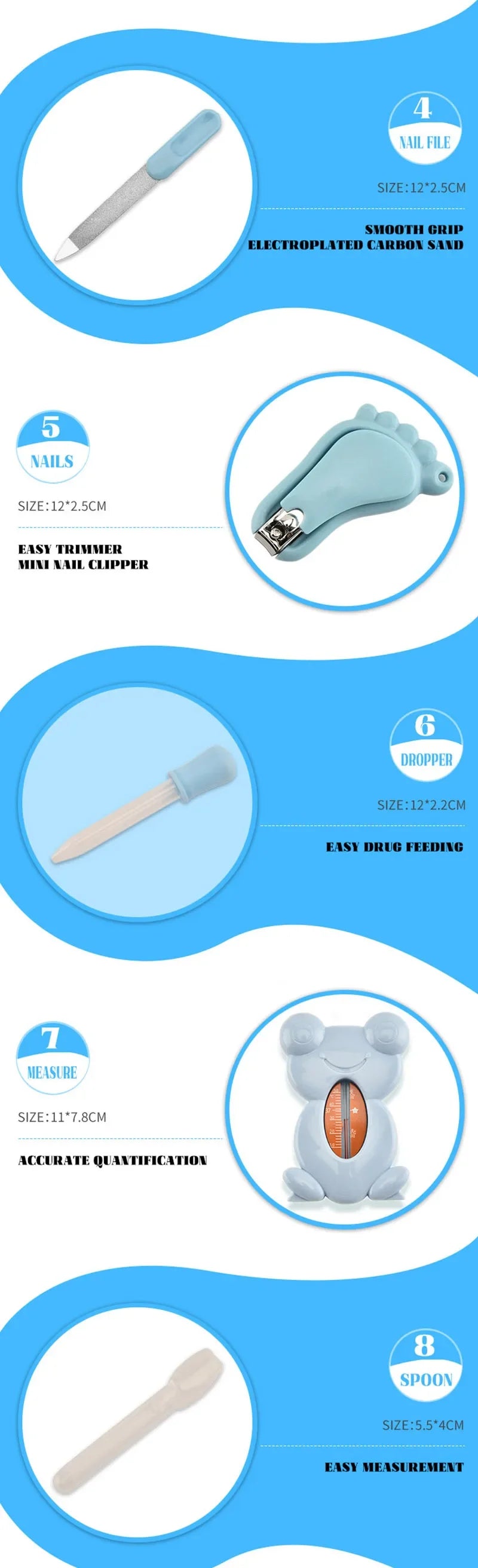 Kit de soins pour nouveau-né - 13 pièces