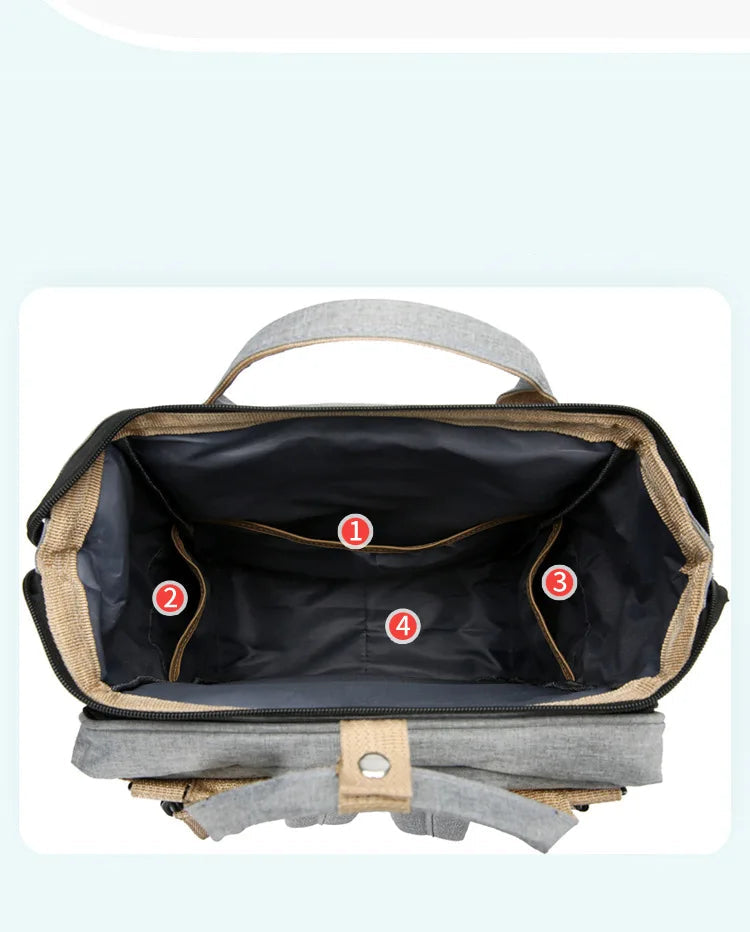Sac de maman pliant Portable pliant berceau lit grande capacité