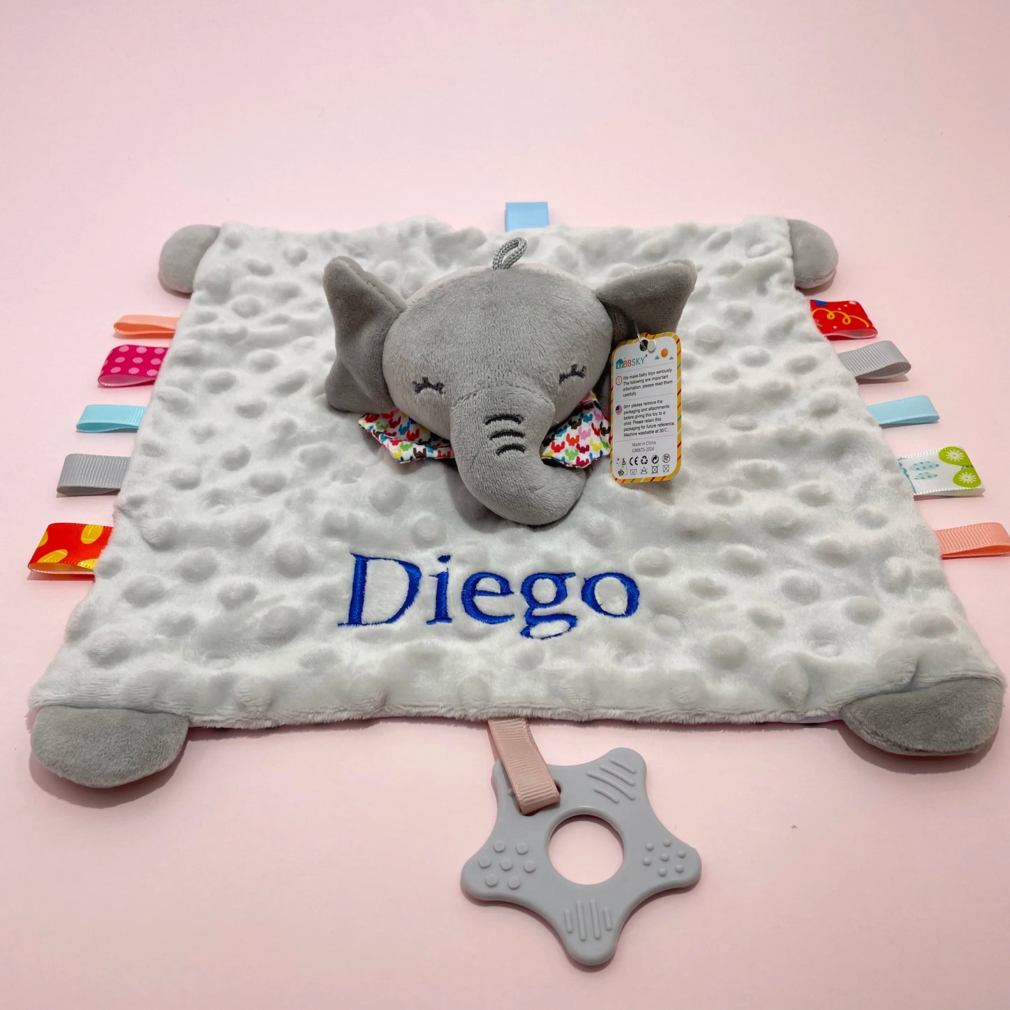 Couverture personnalisée avec doudou pour bébé,