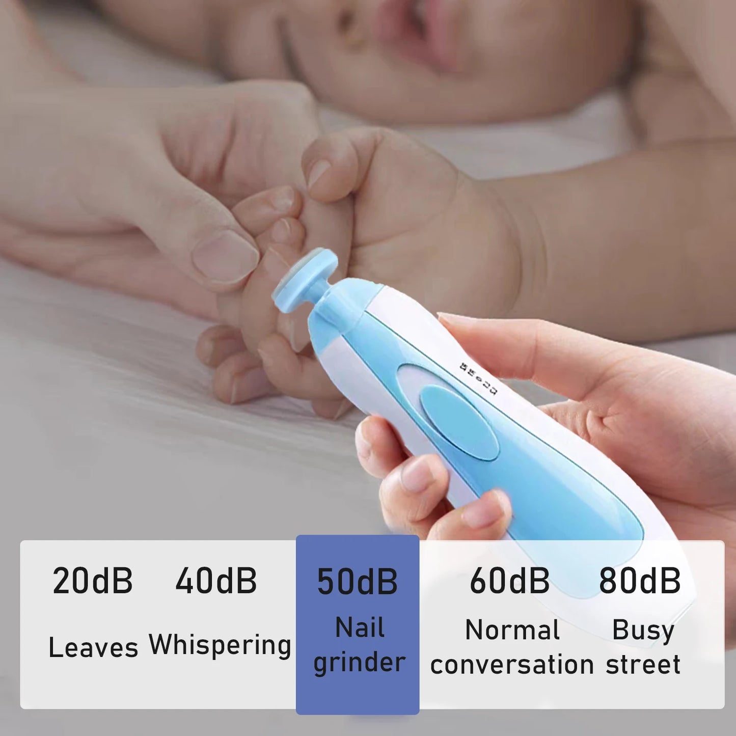 Lime à ongles électrique pour bébé - Sûre et facile