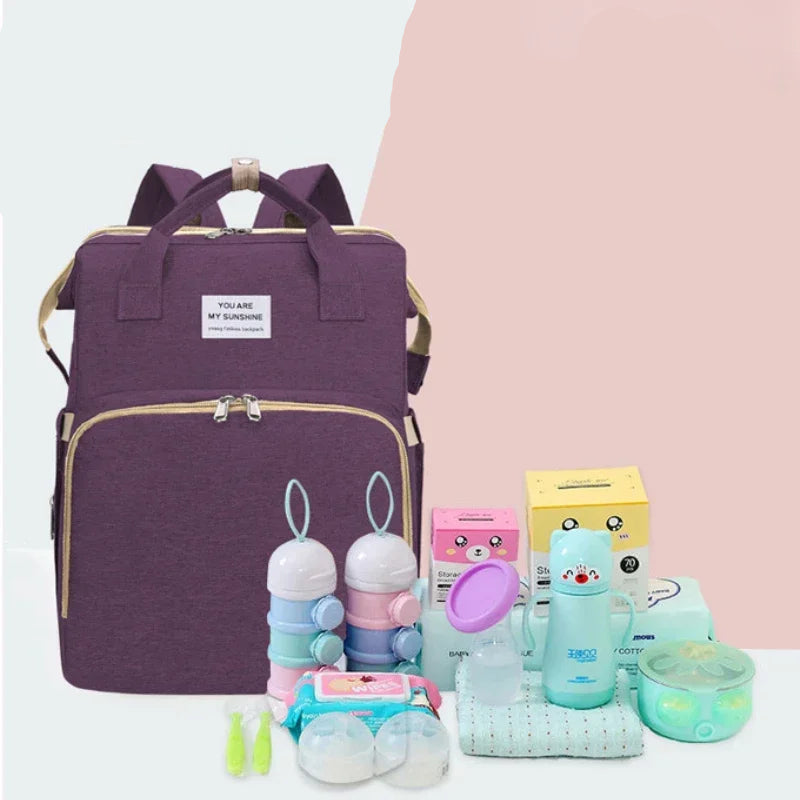 Sac de maman pliant Portable pliant berceau lit grande capacité