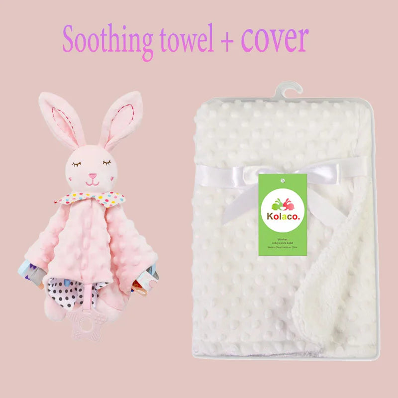 Couverture personnalisée avec doudou pour bébé,