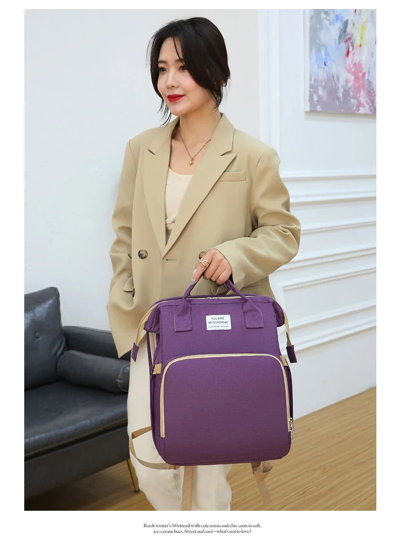 Sac de maman pliant Portable pliant berceau lit grande capacité