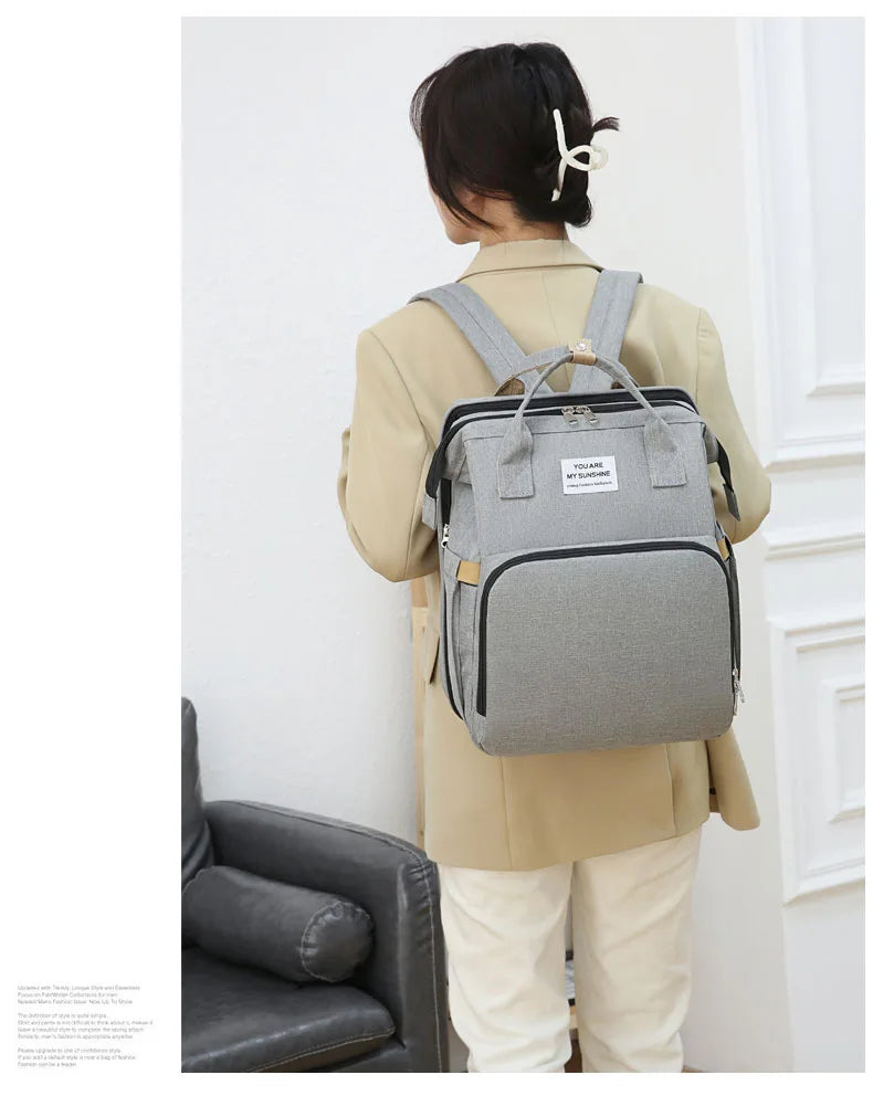 Sac de maman pliant Portable pliant berceau lit grande capacité