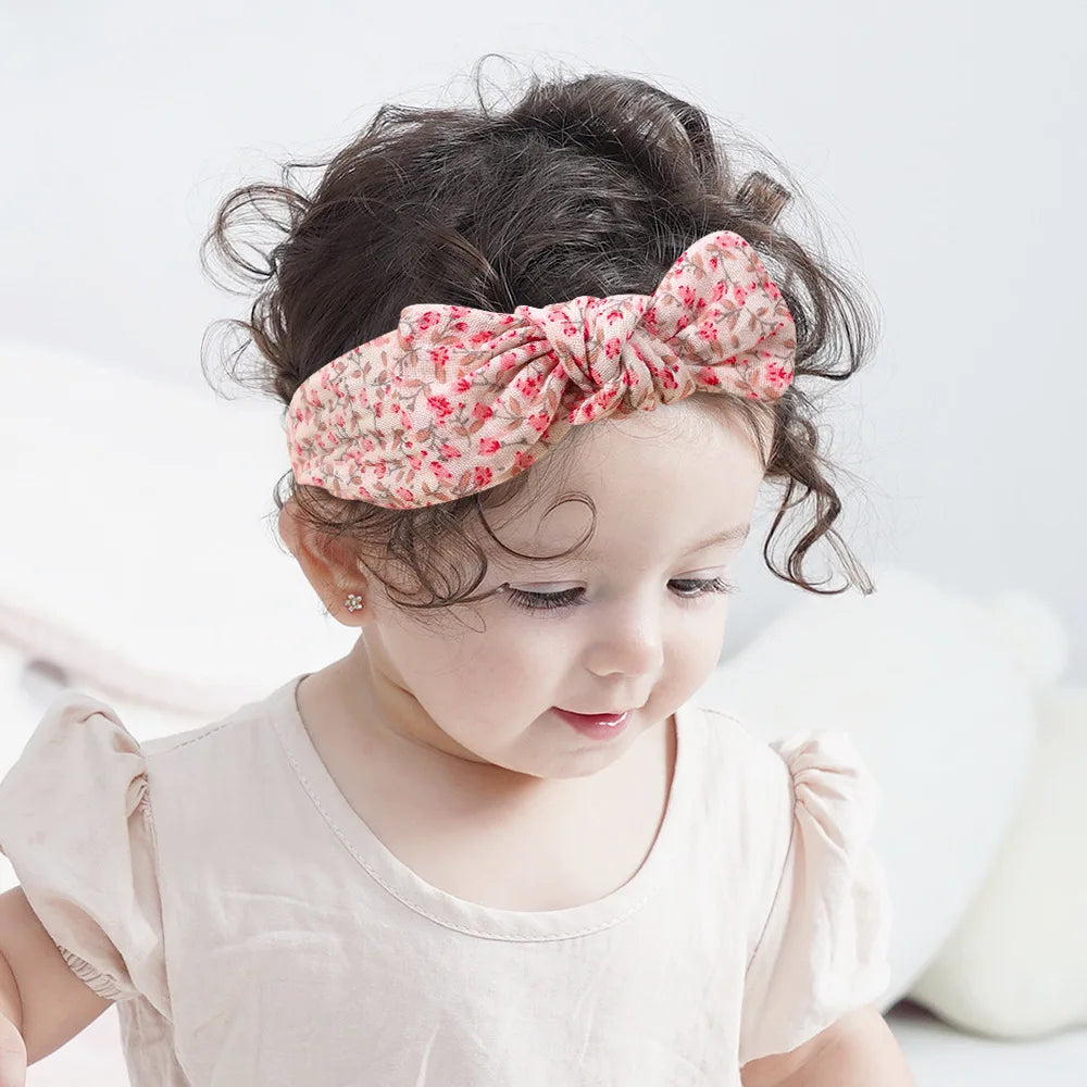 Bandeaux de cheveux bébé fille en mousseline - 5 pièces