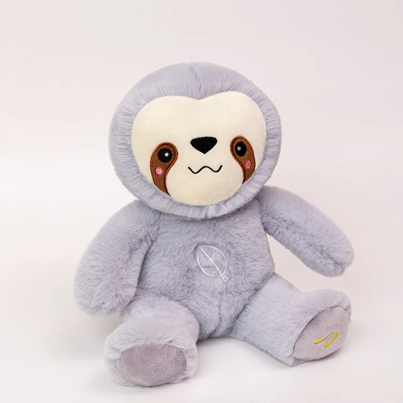 Poupée en peluche paresseux apaisant, Animal respiratoire, musique apaisante et lumineux