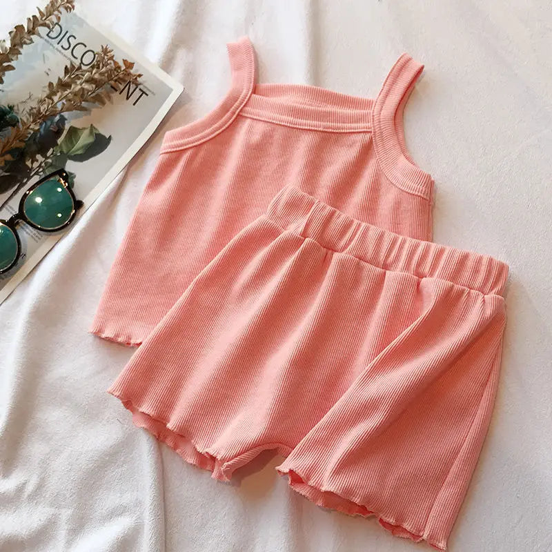 Ensemble été bébé fille - Débardeur et short 2 pièces