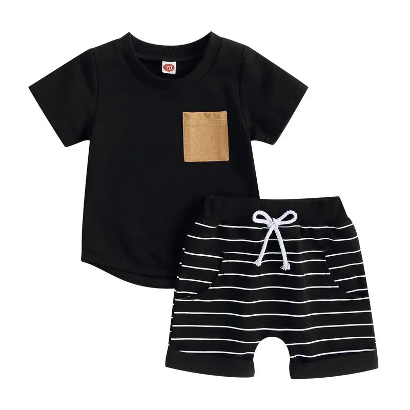 Ensemble court été pour bébé garçon - Haut et short