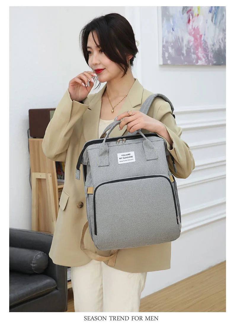 Sac de maman pliant Portable pliant berceau lit grande capacité