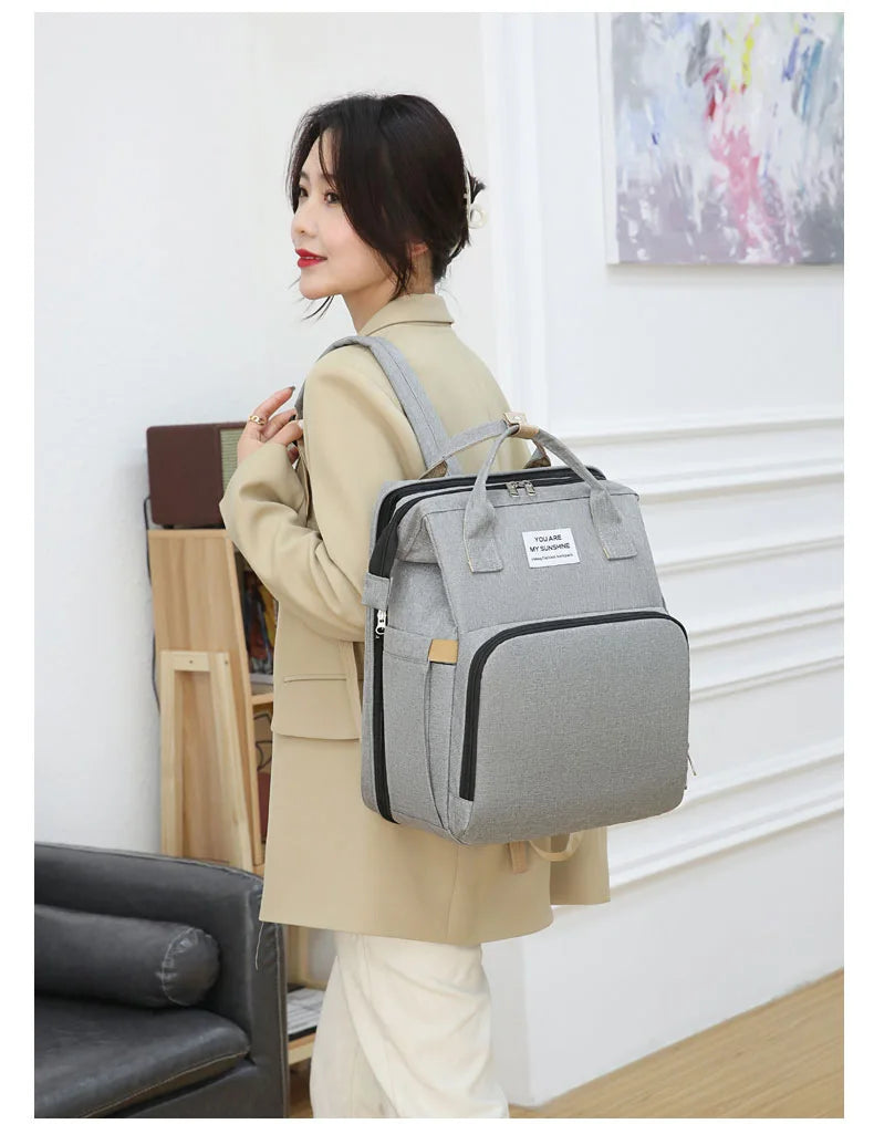 Sac de maman pliant Portable pliant berceau lit grande capacité