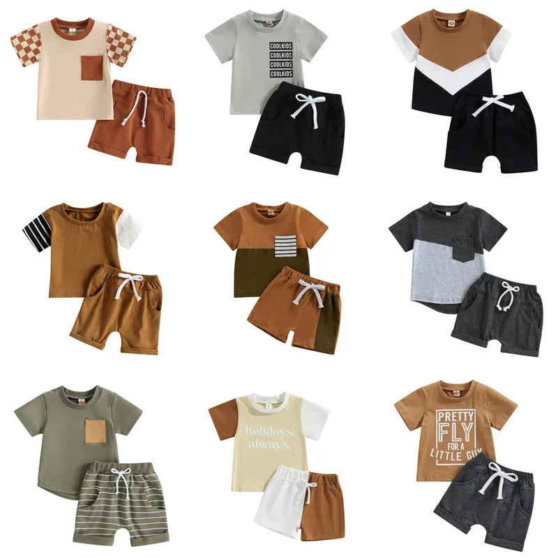 Ensemble court été pour bébé garçon - Haut et short
