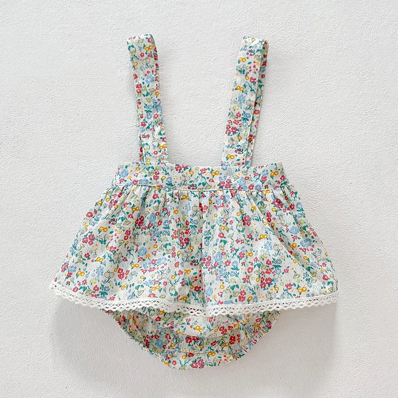 Ensemble été bébé fille - Haut + short 2 pièces