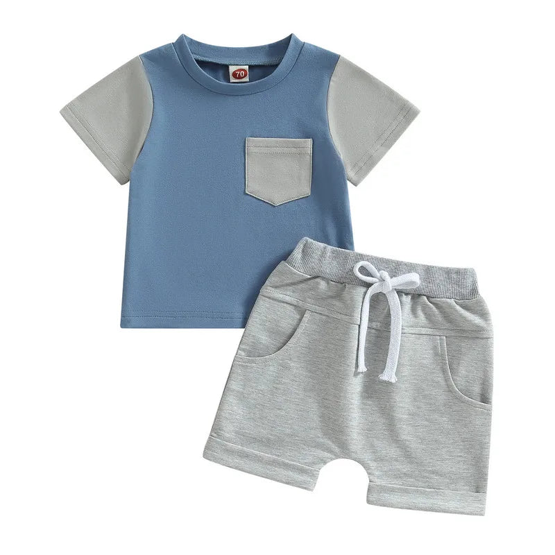 Ensemble court été pour bébé garçon - Haut et short