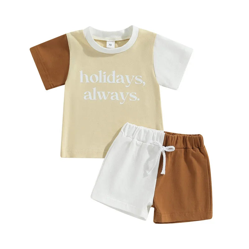 Ensemble court été pour bébé garçon - Haut et short