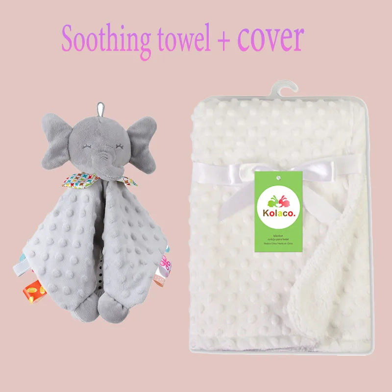 Couverture personnalisée avec doudou pour bébé,