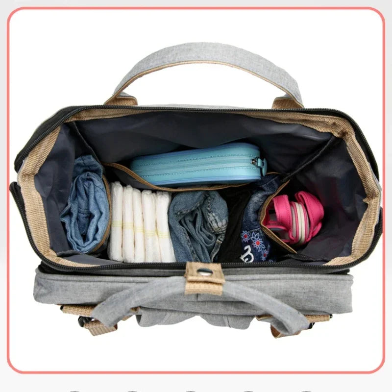 Sac de maman pliant Portable pliant berceau lit grande capacité