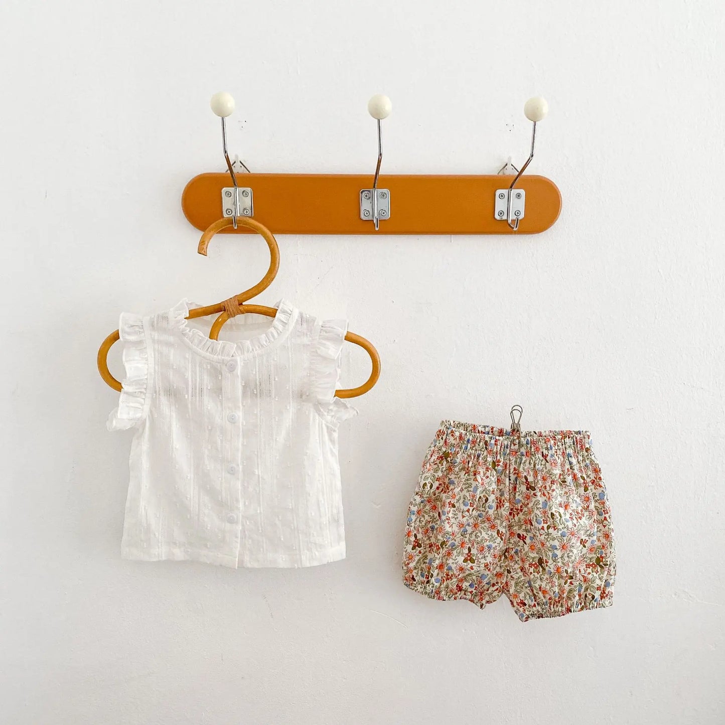 Ensemble été bébé fille - Haut + short 2 pièces