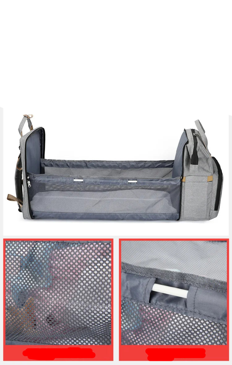 Sac de maman pliant Portable pliant berceau lit grande capacité