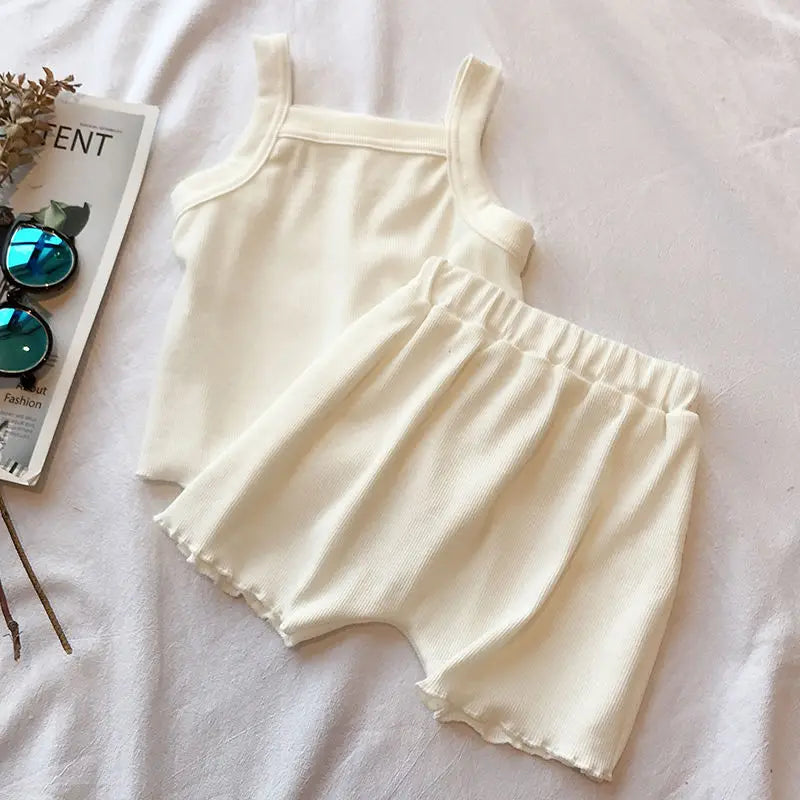 Ensemble été bébé fille - Débardeur et short 2 pièces
