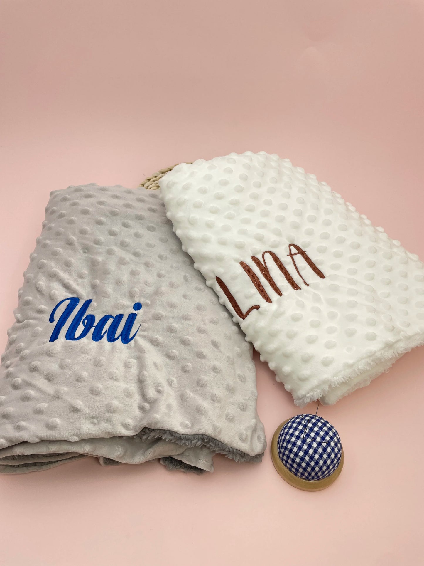 Couverture personnalisée avec doudou pour bébé,