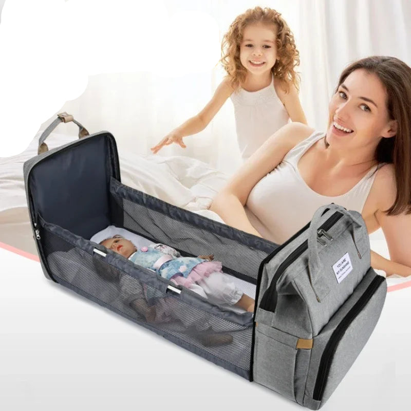 Sac de maman pliant Portable pliant berceau lit grande capacité