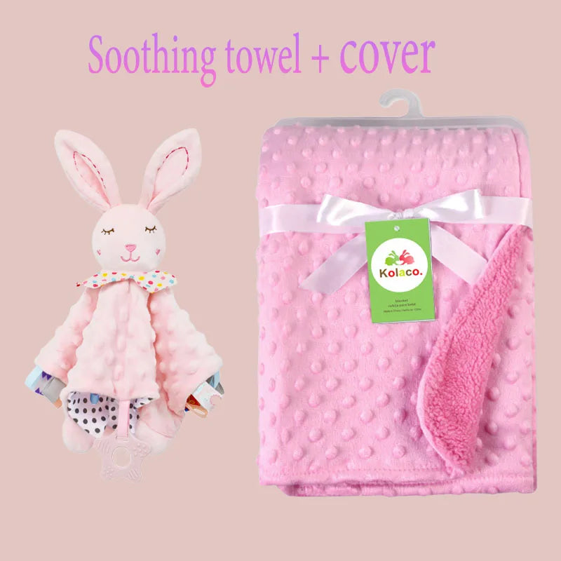 Couverture personnalisée avec doudou pour bébé,