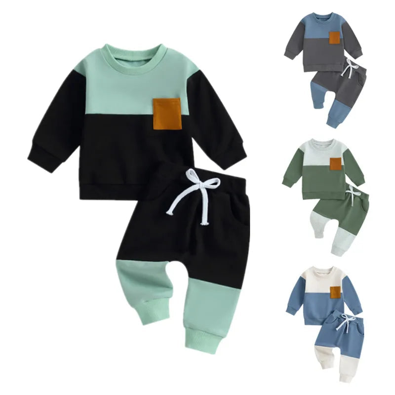 Ensemble bébé garçon - Sweat à manches longues et pantalon