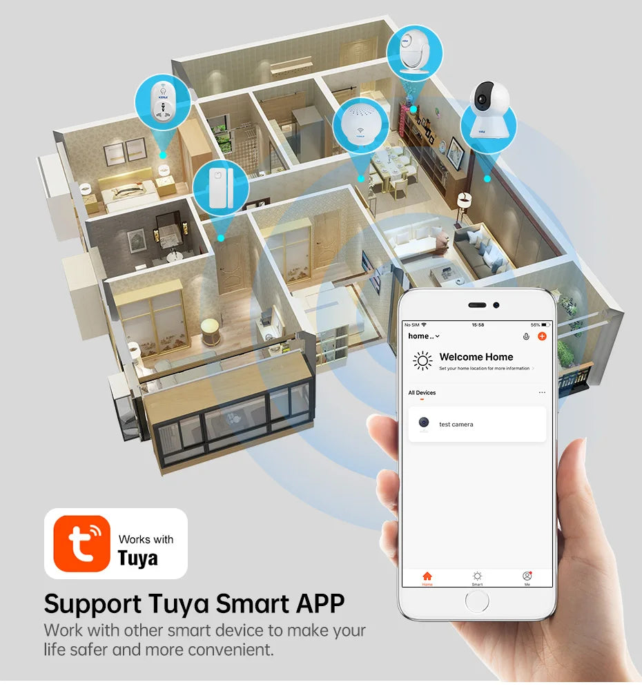Caméra de surveillance WiFi 4K intelligente - KERUI