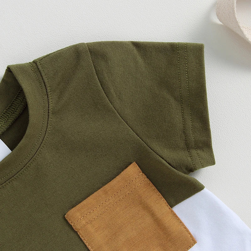 Ensemble été bébé garçon - T-shirt et short 2 pièces