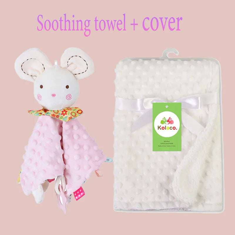 Couverture personnalisée avec doudou pour bébé,